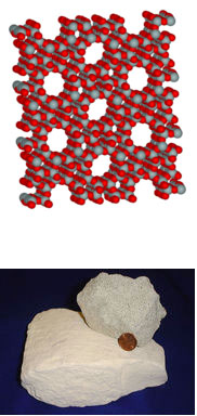 struktura minerala ZEOLIT
